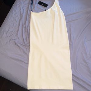 Bebe one shoulder dress